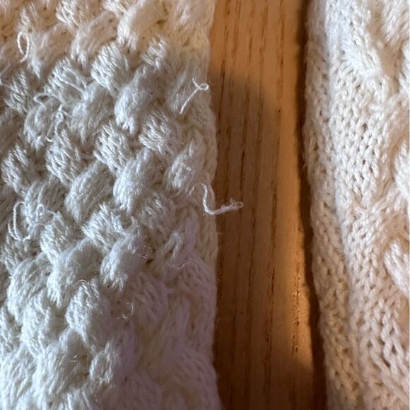 Athleta Honeycomb Texture Merino Blend Tunic Sweater in Ivory - Size S - Picture 6 of 8